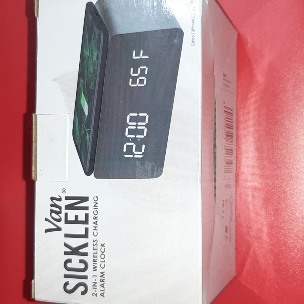 Van Sicklen 2 in 1 Wireless Charging Alarm Clock